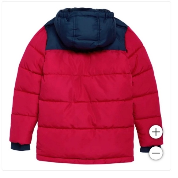 NWT Land's End Hooded Youth Parka Jacket RED - size S(7/8) - Picture 4 of 5